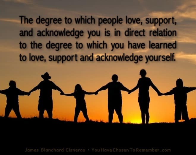 Inspirational Quotes about Love by James Blanchard Cisneros, author of spiritual self help books.