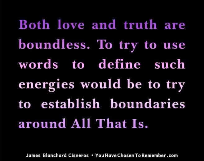 Inspirational Quote about love by James Blanchard Cisneros, author of spiritual self help books.