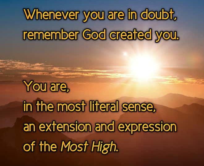 Inspirational Quote - God Created You