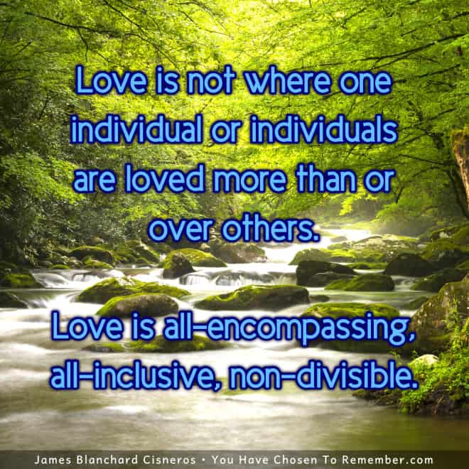 Inspirational Quote about Love Being All-Encompassing