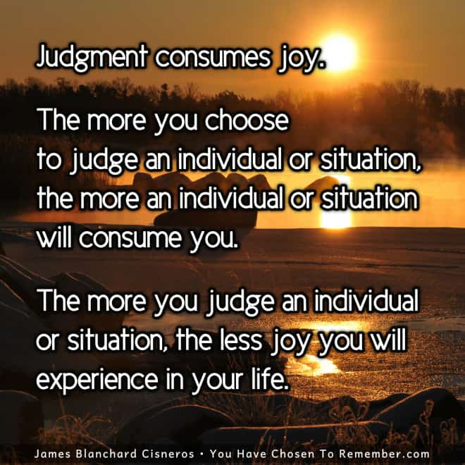 Inspirational Quote About Judgment