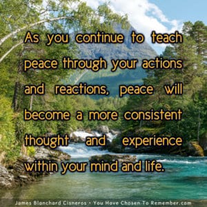 I Teach Peace From Inside Out - Inspirational Quotes