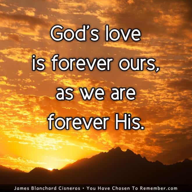 God's Love Is Forever - Inspirational Quote
