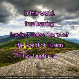 True Learning In A World Of Illusion - Inspirational Quote
