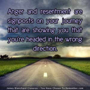 Anger And Resentment Are Signposts On Your Journey - Inspirational Quote