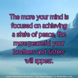 Focus Your Mind On Peace - Inspirational Quote