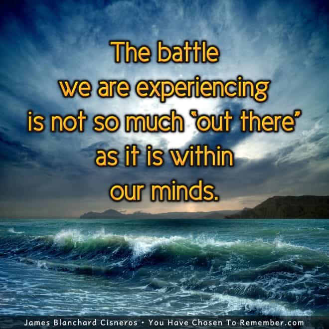 The Battle is Within Our Mind - Inspirational Quote