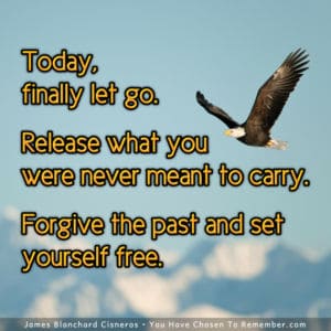 Today, Let Go and Set Yourself Free - Inspirational Quote