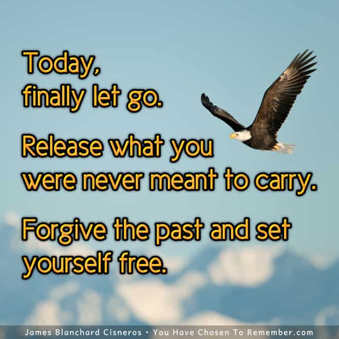 Today, Set Yourself Free - Inspirational Quote