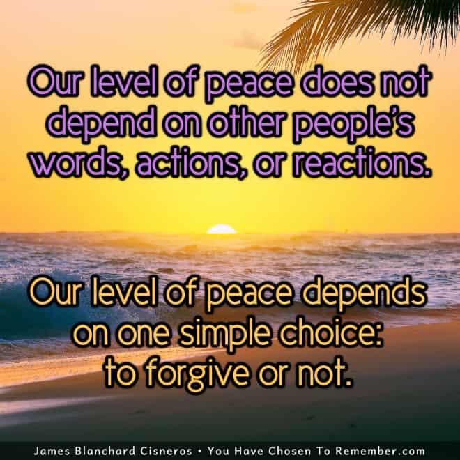 Forgive and Be at Peace - Inspirational Quote
