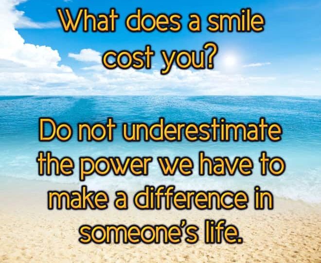 Smile and Make a Difference - Inspirational Quote