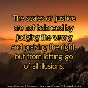 The Scales of Justice - Inspirational Quote
