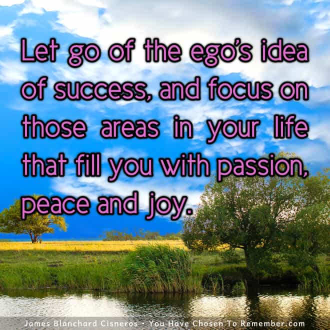 Focus On Passion, Peace and Joy - Inspirational Quote