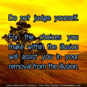 Letting go of Self Judgment - Inspirational Quote