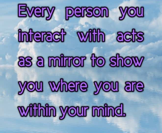 Everyone is a Mirror of You - Inspirational Quote