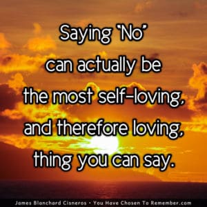 About Saying No - Inspirational Quote