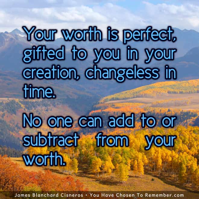 Your Worth is Perfect - Inspirational Quote