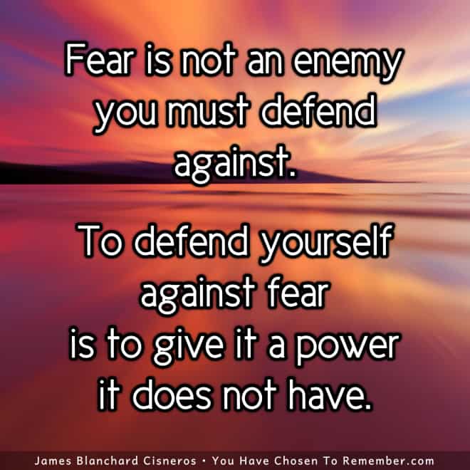Give No Power to Fear - Inspirational Quote