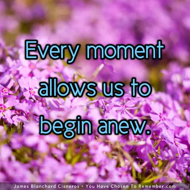 About Begining Anew - Inspirational Quote