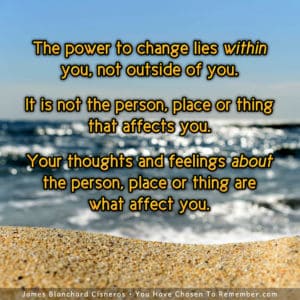 The Power to Change Lies Within - Inspirational Quote
