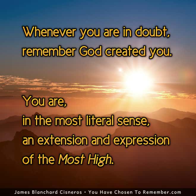 Remember You are an Expression of God - Inspirational Quote