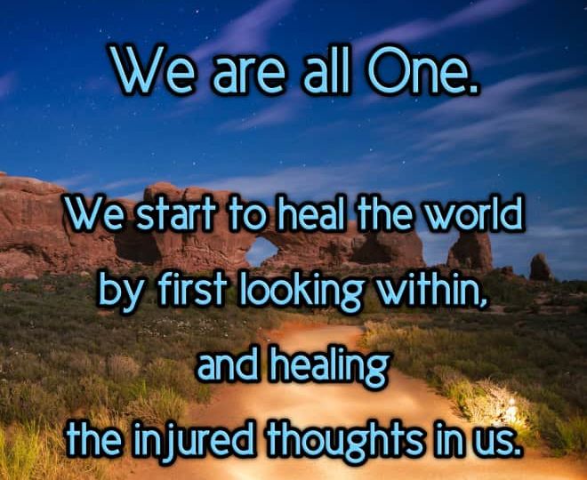 Heal the Self to Heal the World - Inspirational Quote