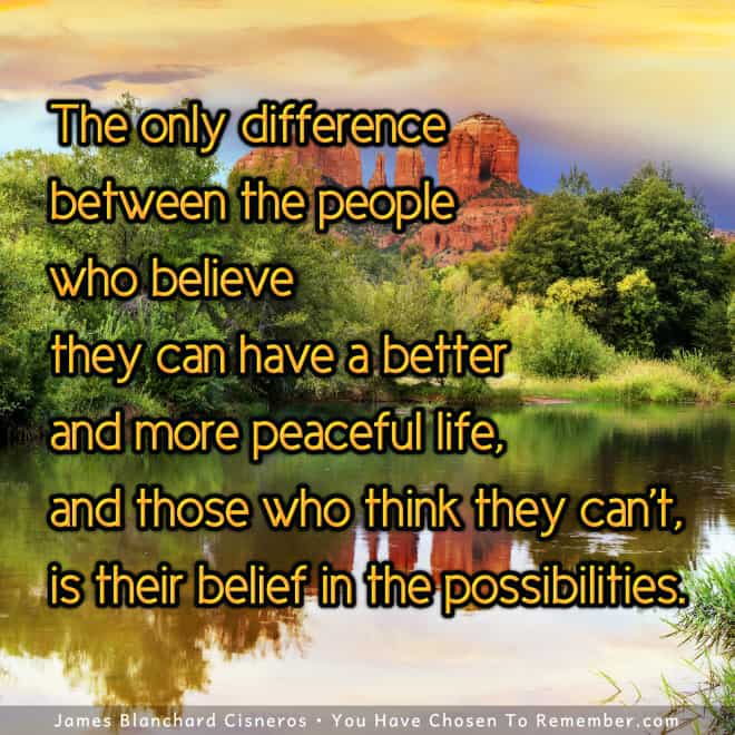 The Potentiality of Belief - Inspirational Quote