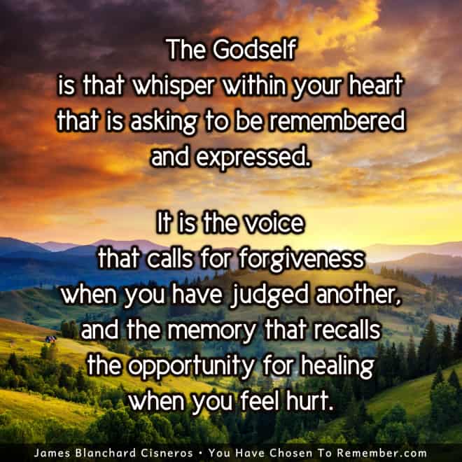 The Godeslf is that Whisper Within Your Heart - Inspirational Quote