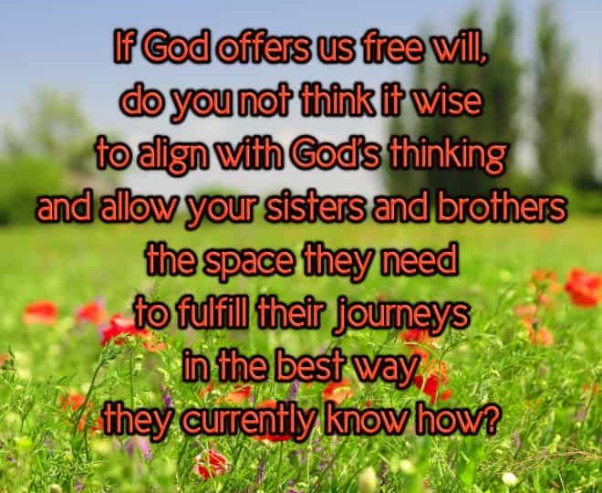 Aligning Free Will With God's Thinking - Inspirational Quote