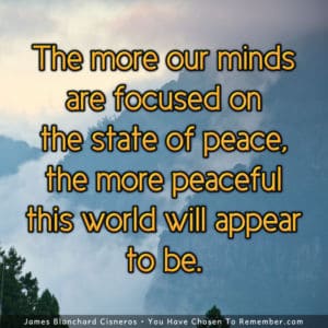 Focus Your Mind on Peace - Inspirational Quote