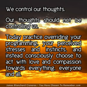 Today, I Control My Thoughts - Inspirational Quote