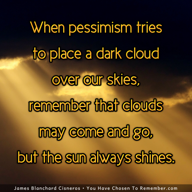 About Pessimism - Inspirational Quote