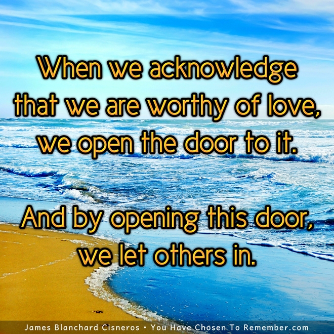 Opening a Door to Love - Inspirational Quote