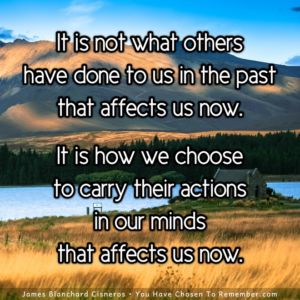 About Letting go of the Past - Inspirational Quote