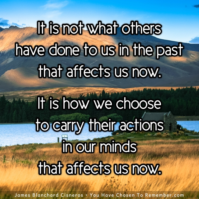 Letting Go of The Past - Inspirational Quote
