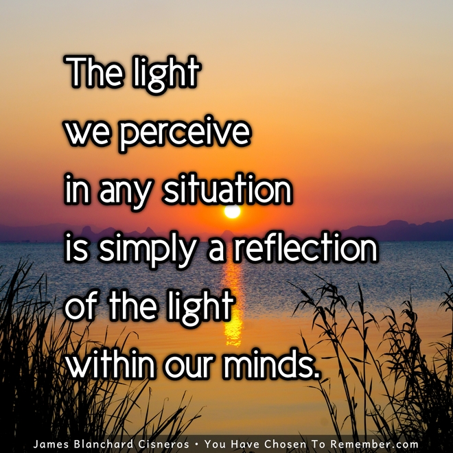 About the Light - Inspirational Quote