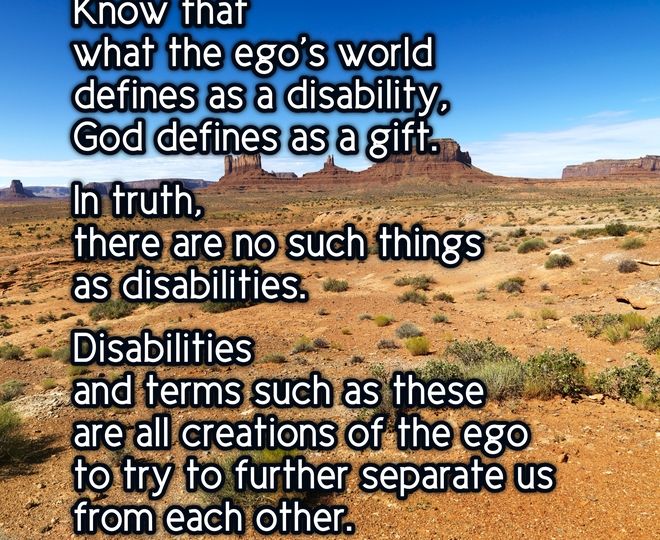 God Defines Disability as a Gift - Inspirational Quote