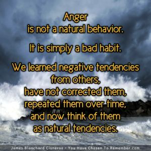 Anger is Simply a Bad Habit - Inspirational Quote
