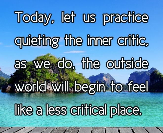 Quieting the Inner Critic - Inspirational Quote