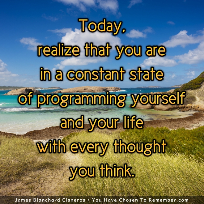 About Programming Yourself - Inspirational Quote