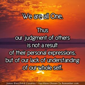 Judgment of Others is a Miss-Understanding - Inspirational Quote