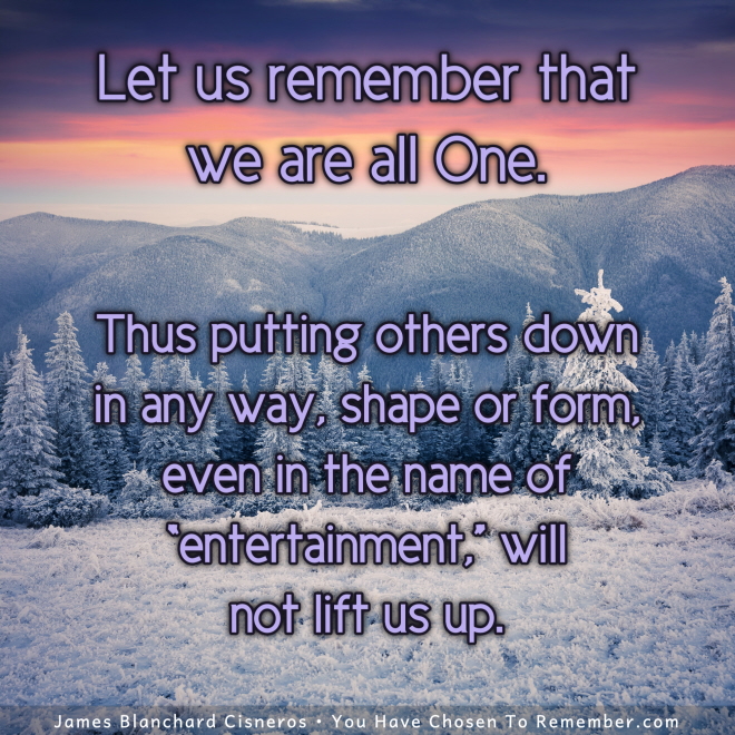 Remember We Are All One - Inspirational Quote