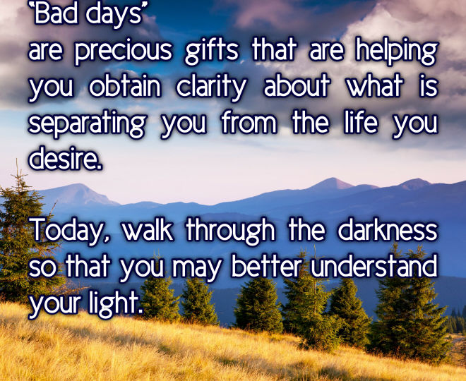 Finding Gifts in Those Difficult Days - Inspirational Quote