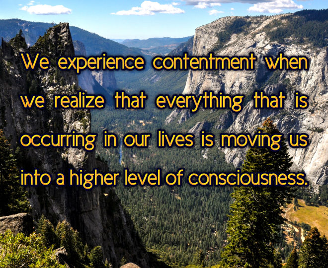 Today, Experience Contentment - Inspirational Quote