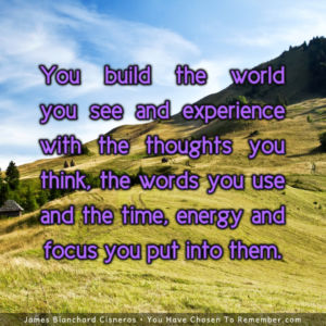 The World You Experience is a Result of Your Thoughts - Inspirational Quote