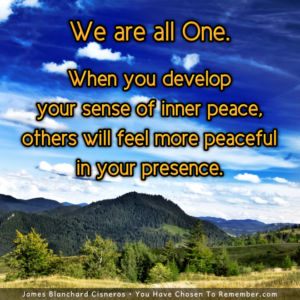 Inner Peace Inspires Peacefulness in Others - Inspirational Quote