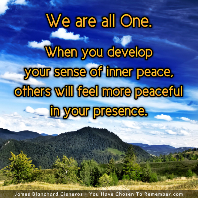 Your Inner Peace will Encourage Peacefulness in Others - Inspirational Quote