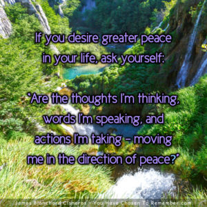 Moving Towards Peace - Inspirational Quote