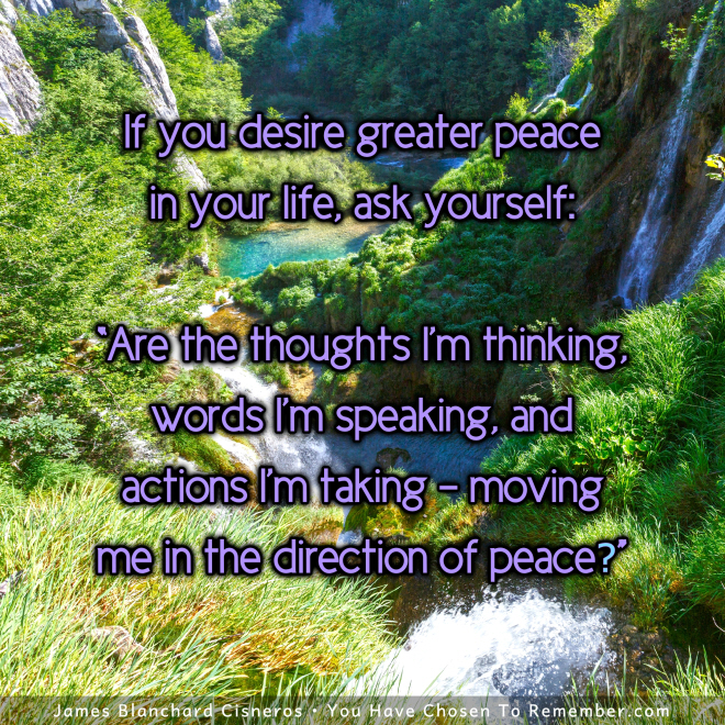 I am Moving Towards Inner Peace - Inspirational Quote