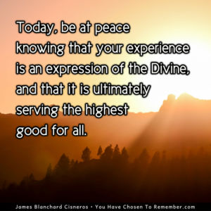 Today Be at Peace - Inspirational Quote